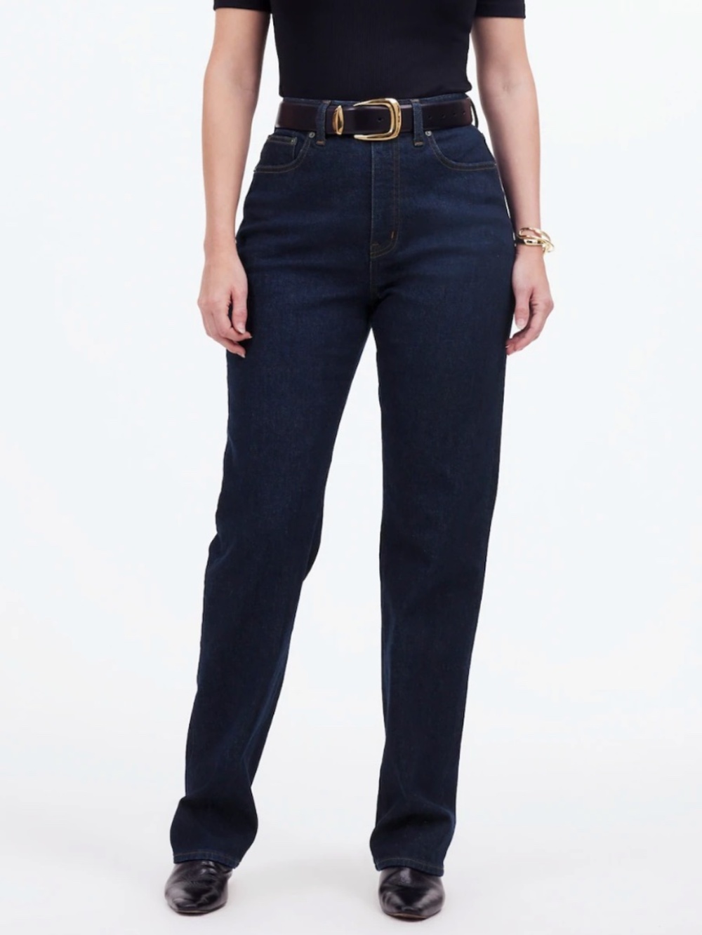 NWT Madewell The Curvy '90s Straight Jean Norman Wash Comfort Stretch Size 26 - Picture 2 of 16